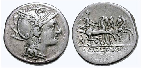 claudia roman coin denarius